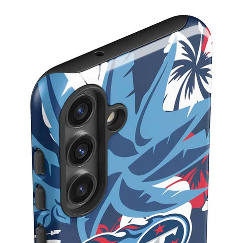 NFL Tennessee Titans Tropical Print Galaxy S24 Plus Impact Case